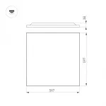 Arlight Светильник DL-TITAN-FRAMELESS-S600x600-40Вт Warm3000 WH 120 deg CRI90 230В IP40 050241 от ImperiumLoft