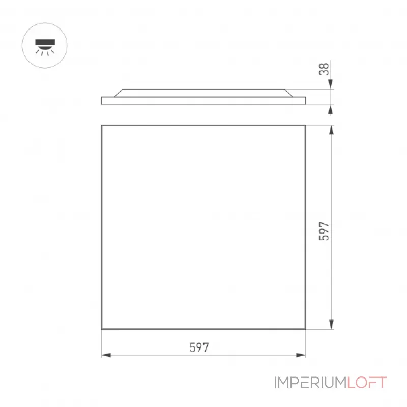 Arlight Светильник DL-TITAN-FRAMELESS-S600x600-40Вт Warm3000 WH 120 deg CRI90 230В IP40 050241 от ImperiumLoft Arlight Светильник DL-TITAN-FRAMELESS-S600x600-40Вт Warm3000 WH 120 deg CRI90 230В IP40 050241 от ImperiumLoft