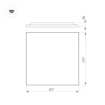 Arlight Светильник DL-TITAN-FRAMELESS-S600x600-40Вт Warm3000 WH 120 deg CRI90 230В IP40 050241 от ImperiumLoft
