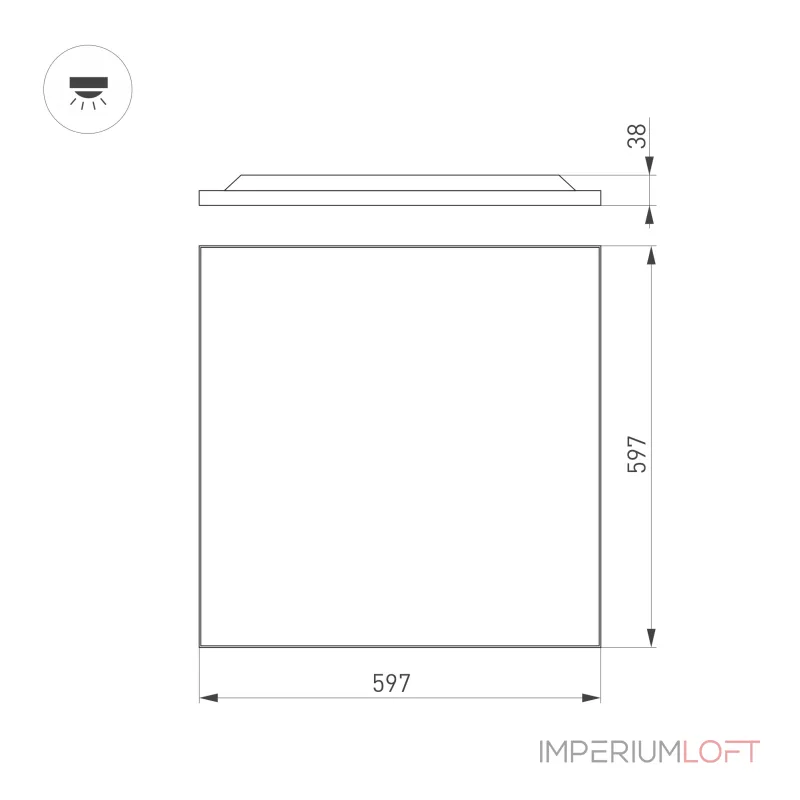 Arlight Светильник DL-TITAN-FRAMELESS-S600x600-40Вт Warm3000 WH 120 deg CRI90 230В IP40 050241 от ImperiumLoft Arlight Светильник DL-TITAN-FRAMELESS-S600x600-40Вт Warm3000 WH 120 deg CRI90 230В IP40 050241 от ImperiumLoft