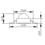 Arlight Мощный светодиод ARPL-1Вт-BCX2345 White Emitter 020954 от ImperiumLoft