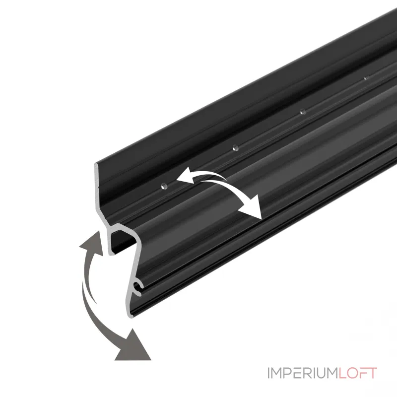 Arlight Профиль STRETCH-SHADOW-TECH-VENT-2000 BLACK A2-DELTA Алюминий 041160 от ImperiumLoft