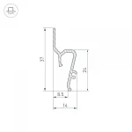 Arlight Профиль STRETCH-SHADOW-TECH-VENT-2000 BLACK A2-DELTA Алюминий 041160 от ImperiumLoft
