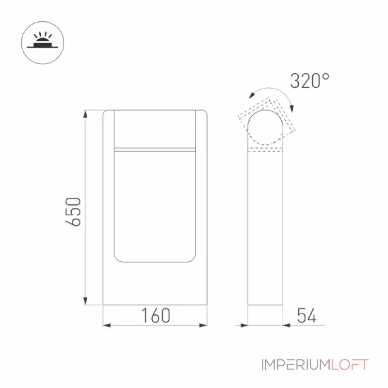 Arlight Светильник LGD-PATH-FRAME-ROTARY-H650-6Вт Warm3000 GR 111 deg 230В IP65 029436(1) от ImperiumLoft Arlight Светильник LGD-PATH-FRAME-ROTARY-H650-6Вт Warm3000 GR 111 deg 230В IP65 029436(1) от ImperiumLoft