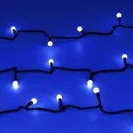 Arlight Светодиодная гирлянда ARD-BALL-CLASSIC-D13-10000-BLACK-100LED BLUE 230В 7Вт Ardecoled IP65 025570 от ImperiumLoft