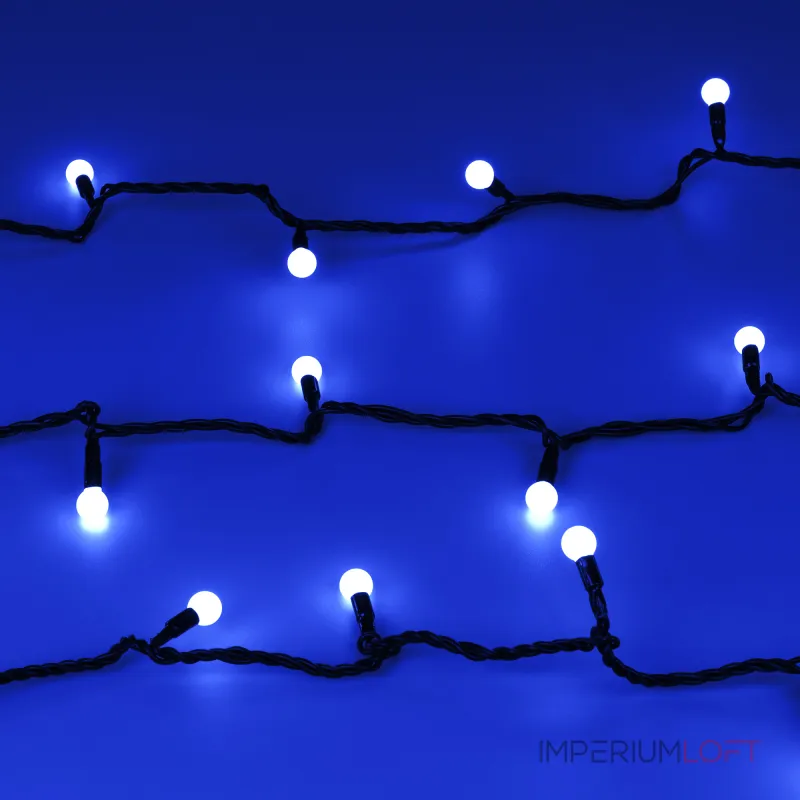 Arlight Светодиодная гирлянда ARD-BALL-CLASSIC-D13-10000-BLACK-100LED BLUE 230В 7Вт Ardecoled IP65 025570 от ImperiumLoft Arlight Светодиодная гирлянда ARD-BALL-CLASSIC-D13-10000-BLACK-100LED BLUE 230В 7Вт Ardecoled IP65 025570 от ImperiumLoft