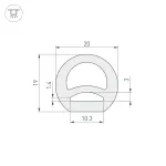 Arlight Силиконовый профиль WPH-FLEX-D20-TOP-S10-50м WHITE Силикон 040833 от ImperiumLoft