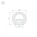 Arlight Силиконовый профиль WPH-FLEX-D20-TOP-S10-50м WHITE Силикон 040833 от ImperiumLoft