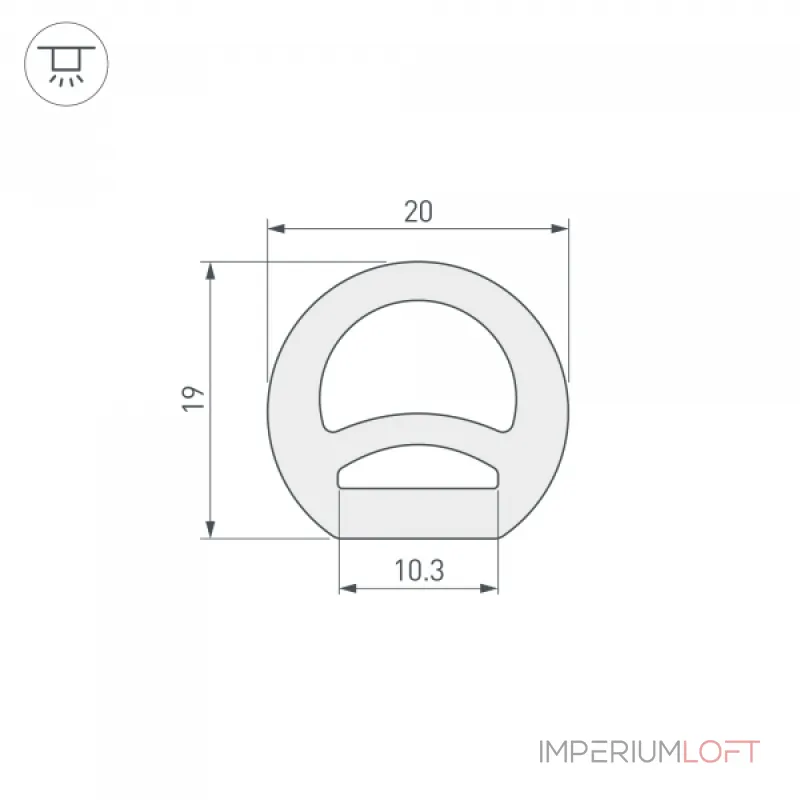 Arlight Силиконовый профиль WPH-FLEX-D20-TOP-S10-50м WHITE Силикон 040833 от ImperiumLoft Arlight Силиконовый профиль WPH-FLEX-D20-TOP-S10-50м WHITE Силикон 040833 от ImperiumLoft