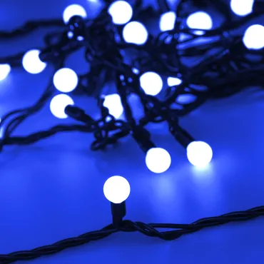 Arlight Светодиодная гирлянда ARD-BALL-CLASSIC-D13-10000-BLACK-100LED BLUE 230В 7Вт Ardecoled IP65 025570 Arlight Светодиодная гирлянда ARD-BALL-CLASSIC-D13-10000-BLACK-100LED BLUE 230В 7Вт Ardecoled IP65 025570