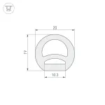 Arlight Силиконовый профиль WPH-FLEX-D20-TOP-S10-50м WHITE Силикон 040833 от ImperiumLoft