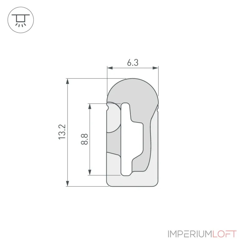 Arlight Силиконовый профиль WPH-FLEX-0613-SIDE-S8-5м WHITE Силикон 040265 от ImperiumLoft Arlight Силиконовый профиль WPH-FLEX-0613-SIDE-S8-5м WHITE Силикон 040265 от ImperiumLoft