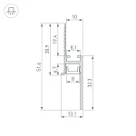 Профиль PLINTUS-FANTOM-H20-2000 BLACK Arlight Алюминий 043618 от ImperiumLoft