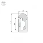 Arlight Силиконовый профиль WPH-FLEX-0613-SIDE-S8-5м WHITE Силикон 040265 от ImperiumLoft