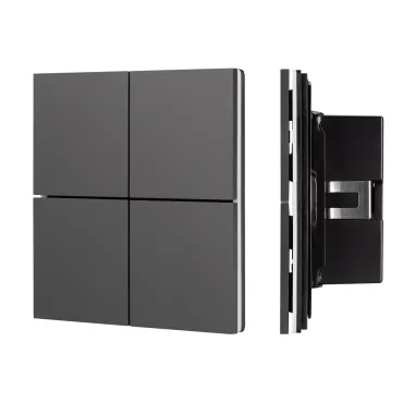 Arlight INTELLIGENT ARLIGHT Кнопочная панель KNX-304-23-IN Black BUS Frameless IARL IP20 039663 Arlight INTELLIGENT ARLIGHT Кнопочная панель KNX-304-23-IN Black BUS Frameless IARL IP20 039663