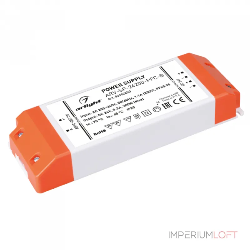 Arlight Блок питания ARV-SP-24200-PFC-B 24В 8.3A 200Вт P20 022922(2) от ImperiumLoft Arlight Блок питания ARV-SP-24200-PFC-B 24В 8.3A 200Вт P20 022922(2) от ImperiumLoft