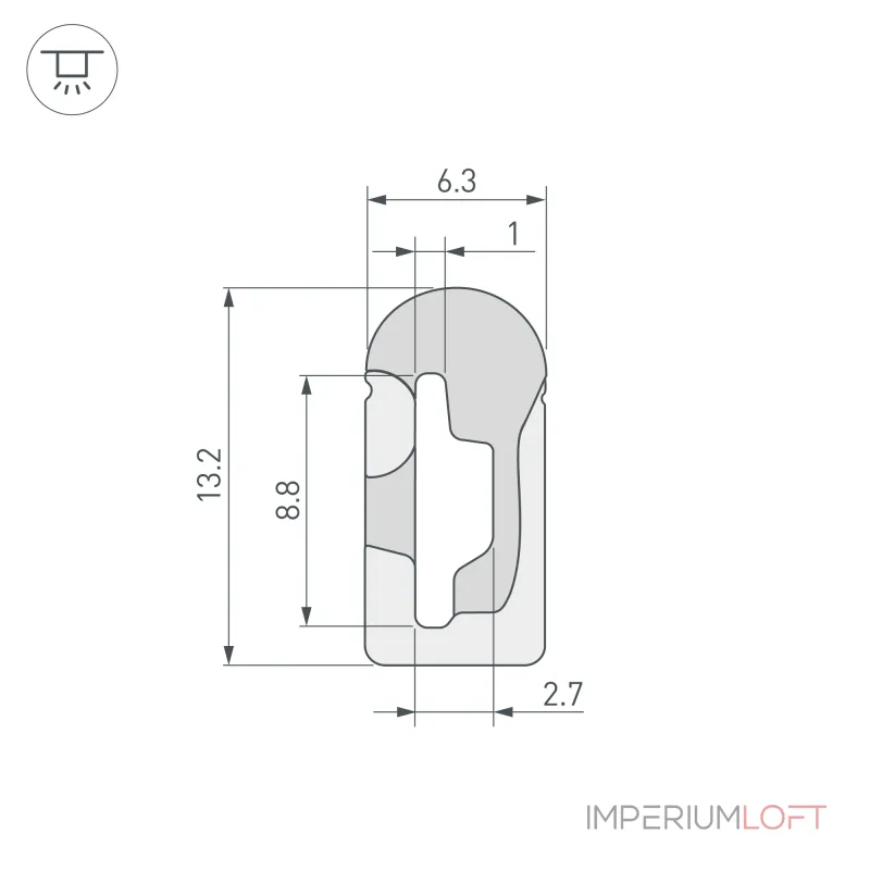Arlight Силиконовый профиль WPH-FLEX-0613-SIDE-S8-5м WHITE Силикон 040265 от ImperiumLoft Arlight Силиконовый профиль WPH-FLEX-0613-SIDE-S8-5м WHITE Силикон 040265 от ImperiumLoft