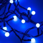 Arlight Светодиодная гирлянда ARD-BALL-CLASSIC-D13-10000-BLACK-100LED BLUE 230В 7Вт Ardecoled IP65 025570 от ImperiumLoft