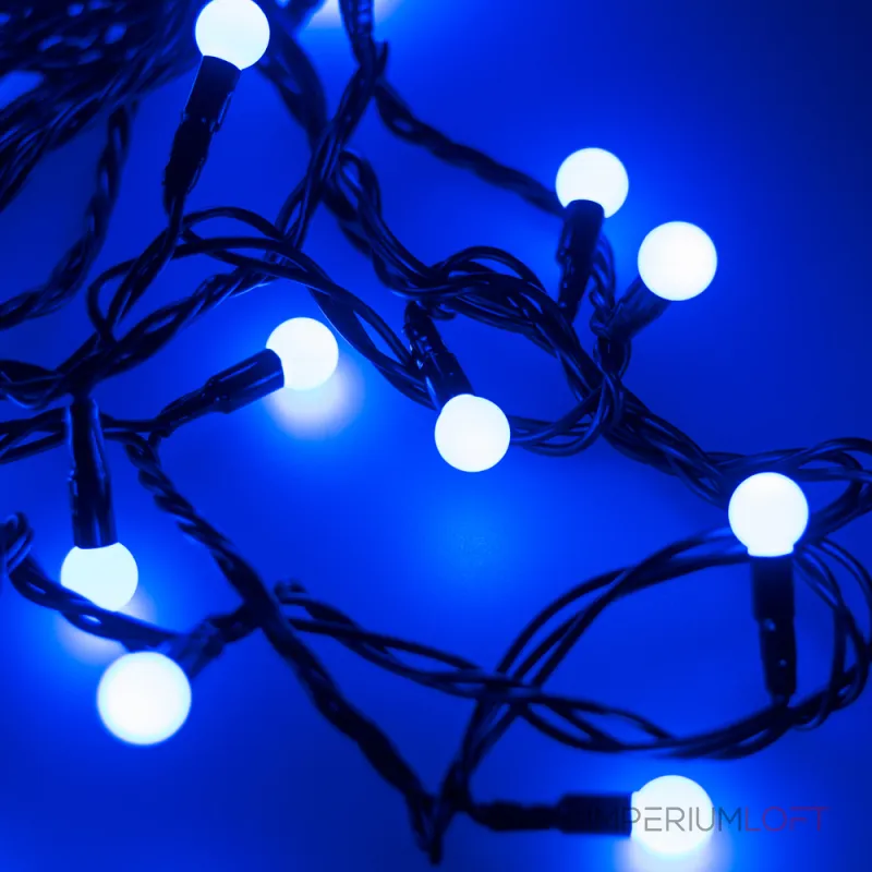 Arlight Светодиодная гирлянда ARD-BALL-CLASSIC-D13-10000-BLACK-100LED BLUE 230В 7Вт Ardecoled IP65 025570 от ImperiumLoft Arlight Светодиодная гирлянда ARD-BALL-CLASSIC-D13-10000-BLACK-100LED BLUE 230В 7Вт Ardecoled IP65 025570 от ImperiumLoft
