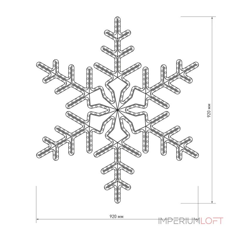 Arlight Фигура ARD-SNOWFLAKE-M3-920x920-432LED White 230В 30Вт Ardecoled IP65 025306 от ImperiumLoft Arlight Фигура ARD-SNOWFLAKE-M3-920x920-432LED White 230В 30Вт Ardecoled IP65 025306 от ImperiumLoft