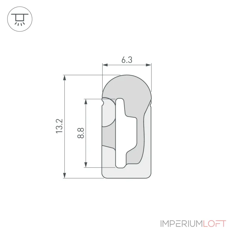 Arlight Силиконовый профиль WPH-FLEX-0613-SIDE-S8-5м WHITE Силикон 040265 от ImperiumLoft Arlight Силиконовый профиль WPH-FLEX-0613-SIDE-S8-5м WHITE Силикон 040265 от ImperiumLoft