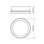 Arlight Вставка SP-POLO-R85 BK 3-3 Металл 020881 от ImperiumLoft