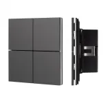 Arlight INTELLIGENT ARLIGHT Кнопочная панель KNX-304-23-IN Black BUS Frameless IARL IP20 039663 от ImperiumLoft