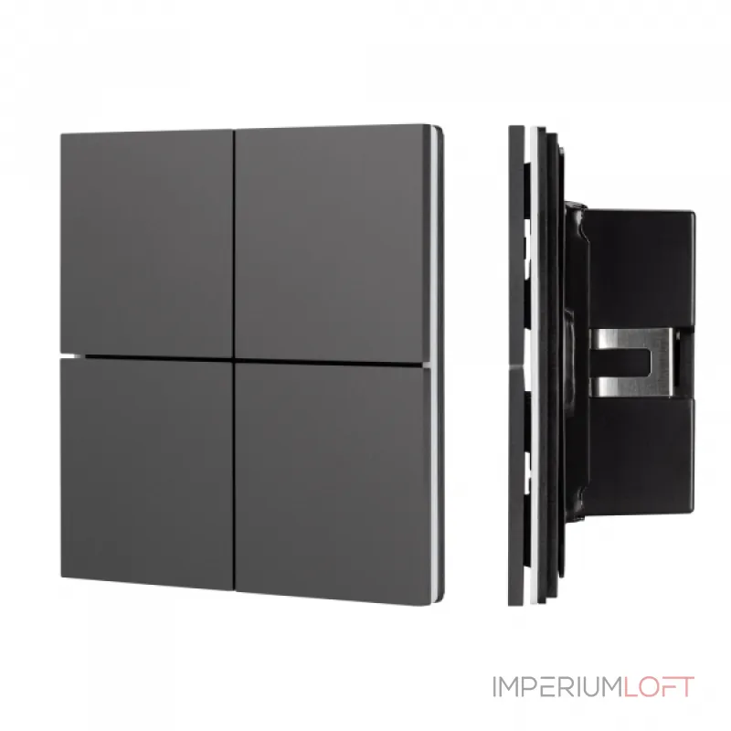 Arlight INTELLIGENT ARLIGHT Кнопочная панель KNX-304-23-IN Black BUS Frameless IARL IP20 039663 от ImperiumLoft Arlight INTELLIGENT ARLIGHT Кнопочная панель KNX-304-23-IN Black BUS Frameless IARL IP20 039663 от ImperiumLoft
