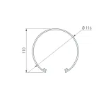 Arlight Экран SL-ROUND-D120-2000 OPAL 019284 от ImperiumLoft