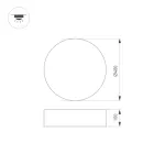 Arlight Светильник SP-TOR-PILL-PRISM-R400-25Вт Warm3000 WH 100 deg 230В IP20 022103(3) от ImperiumLoft