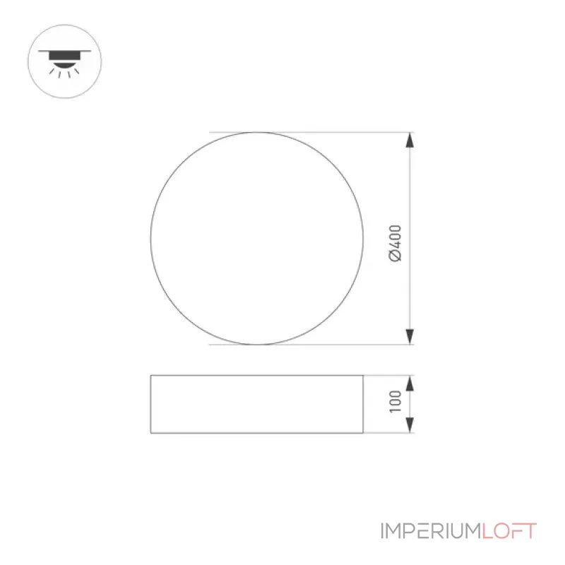 Arlight Светильник SP-TOR-PILL-PRISM-R400-25Вт Warm3000 WH 100 deg 230В IP20 022103(3) от ImperiumLoft Arlight Светильник SP-TOR-PILL-PRISM-R400-25Вт Warm3000 WH 100 deg 230В IP20 022103(3) от ImperiumLoft