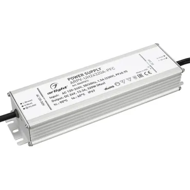 Arlight Блок питания ARPV-UH24320A-PFC 24В 13.3A 320Вт IP67 024272(1) Arlight Блок питания ARPV-UH24320A-PFC 24В 13.3A 320Вт IP67 024272(1)