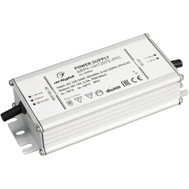Arlight Блок питания ARPV-UH12075-PFC 12В 6.3A 75Вт IP67 025043 Arlight Блок питания ARPV-UH12075-PFC 12В 6.3A 75Вт IP67 025043
