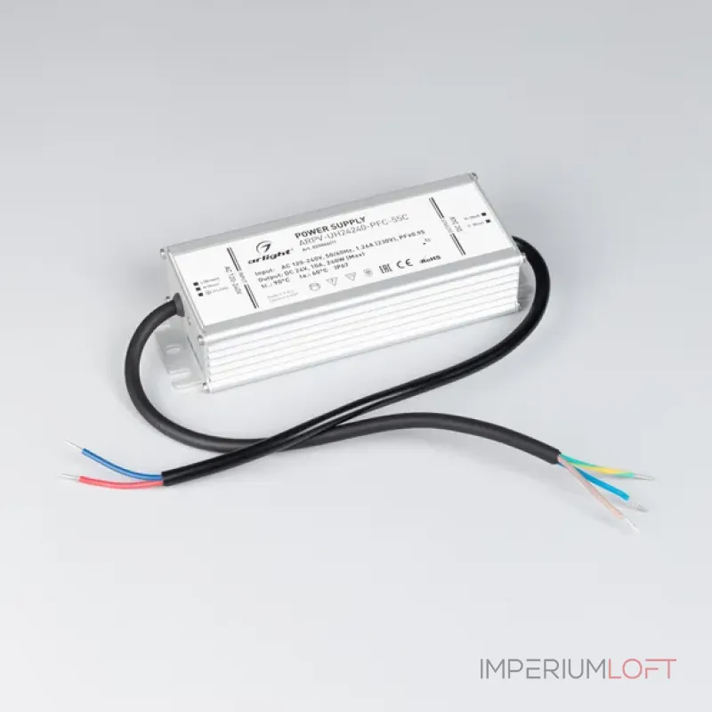 Arlight Блок питания ARPV-UH24240-PFC-55C 24В 10.0A 240Вт IP67 025046(1) от ImperiumLoft Arlight Блок питания ARPV-UH24240-PFC-55C 24В 10.0A 240Вт IP67 025046(1) от ImperiumLoft