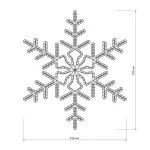 Arlight Фигура ARD-SNOWFLAKE-M3-920x920-432LED White 230В 30Вт Ardecoled IP65 025306 от ImperiumLoft