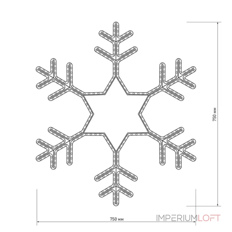 Arlight Фигура ARD-SNOWFLAKE-M4-750x750-324LED White 230В 18Вт Ardecoled IP65 025307 от ImperiumLoft Arlight Фигура ARD-SNOWFLAKE-M4-750x750-324LED White 230В 18Вт Ardecoled IP65 025307 от ImperiumLoft
