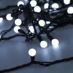 Arlight Светодиодная гирлянда ARD-BALL-CLASSIC-D13-10000-BLACK-100LED WHITE 230В 7Вт Ardecoled IP65 025571 от ImperiumLoft