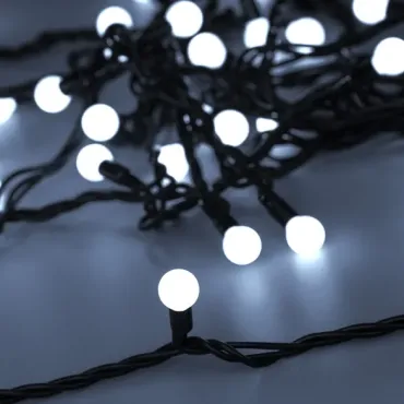 Arlight Светодиодная гирлянда ARD-BALL-CLASSIC-D13-10000-BLACK-100LED WHITE 230В 7Вт Ardecoled IP65 025571