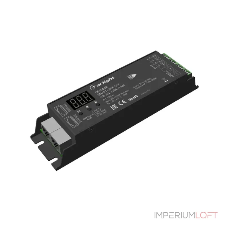 Arlight Декодер SMART-DMX-SUF 12-36В 4x8A RJ45 IP20 028444 от ImperiumLoft Arlight Декодер SMART-DMX-SUF 12-36В 4x8A RJ45 IP20 028444 от ImperiumLoft