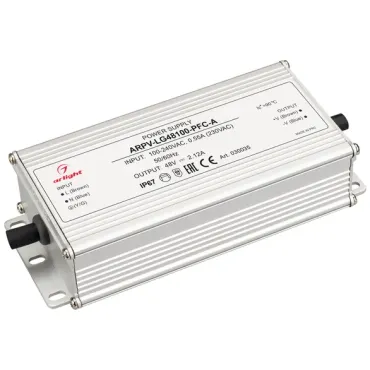 Arlight Блок питания ARPV-LG48100-PFC-A 48В 2.12A 100Вт IP67 030035 Arlight Блок питания ARPV-LG48100-PFC-A 48В 2.12A 100Вт IP67 030035