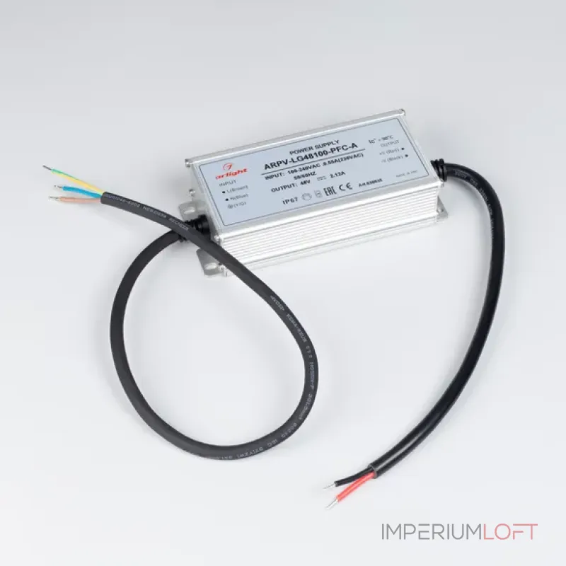 Arlight Блок питания ARPV-LG48100-PFC-A 48В 2.12A 100Вт IP67 030035 от ImperiumLoft Arlight Блок питания ARPV-LG48100-PFC-A 48В 2.12A 100Вт IP67 030035 от ImperiumLoft
