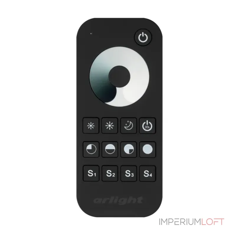 Arlight Пульт SMART-R24-DIM Black 1 зона 2.4G IP20 031934 от ImperiumLoft