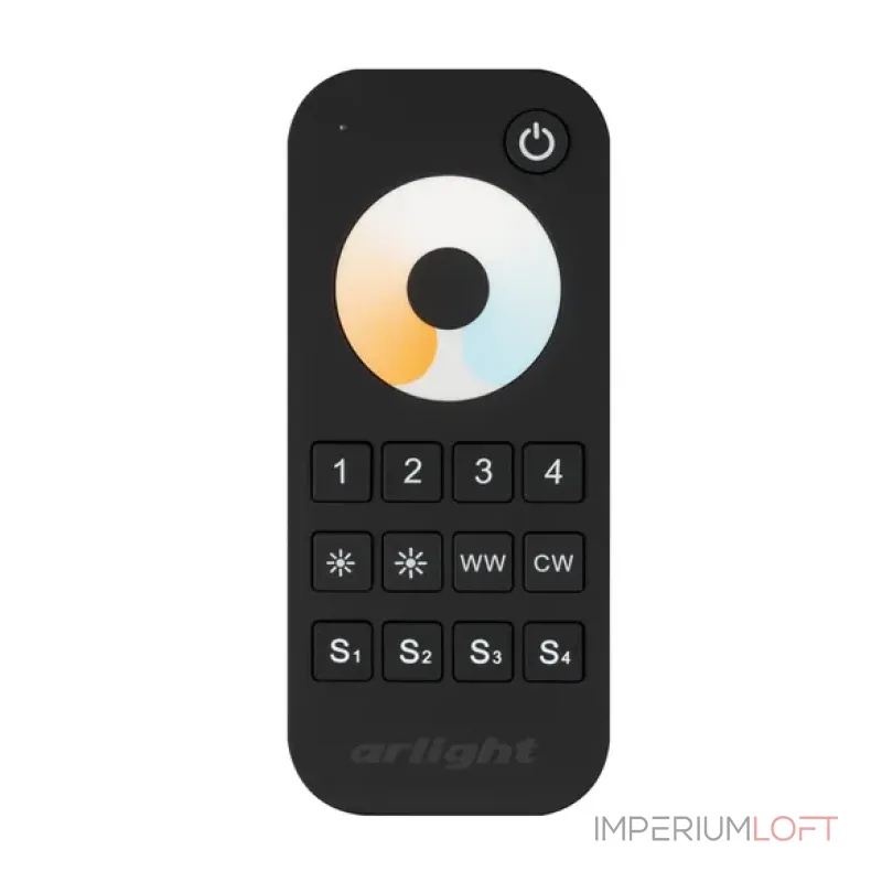 Arlight Пульт SMART-R34-MIX Black 4 зоны 2.4G IP20 031936 от ImperiumLoft