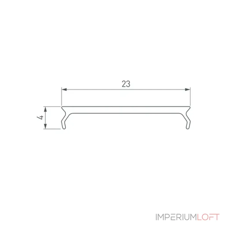 Arlight Экран MAT-L-3000 для профиля PLS-LOCK 033815 от ImperiumLoft