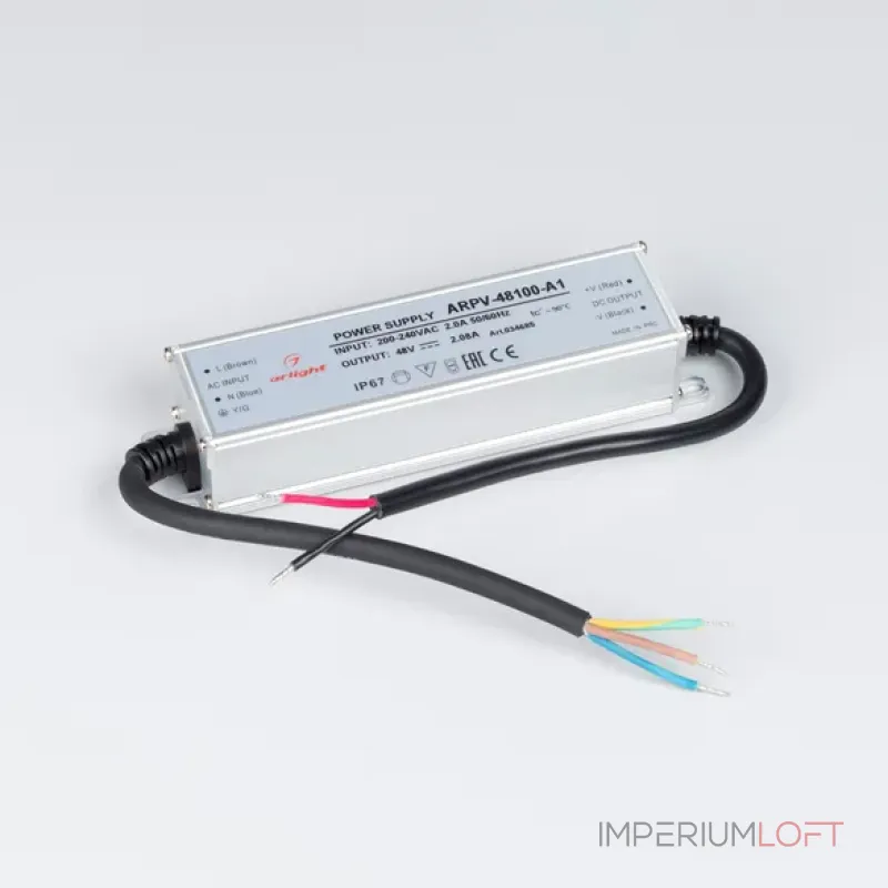 Arlight Блок питания ARPV-48100-A1 48В 2.08A 100Вт IP67 034685 от ImperiumLoft Arlight Блок питания ARPV-48100-A1 48В 2.08A 100Вт IP67 034685 от ImperiumLoft