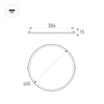 Arlight Светильник DL-EDGE-R400-34Вт Day4000 WH 115 deg 230В IP40 034724 от ImperiumLoft
