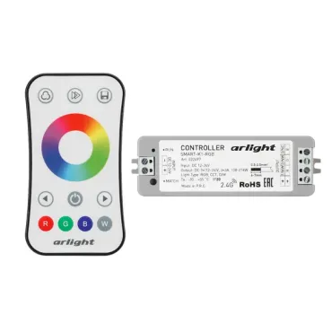 Arlight Контроллер SMART-RGB-SET-RING 12-24В 3x3A ПДУ 2.4G IP20 034807