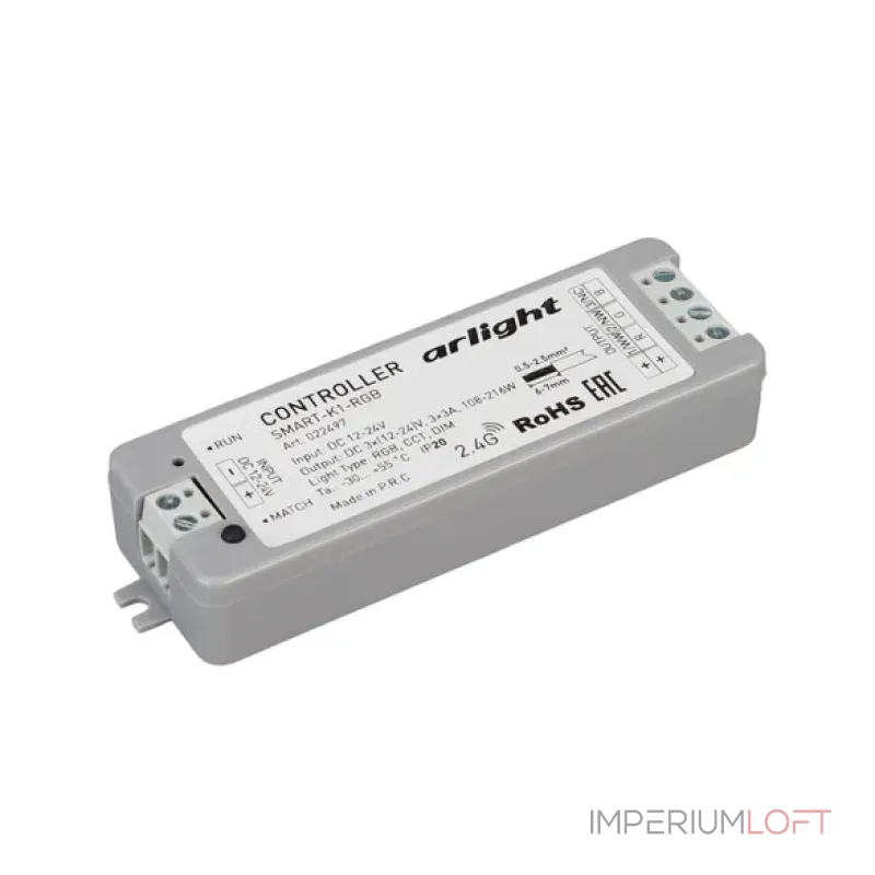 Arlight Контроллер SMART-RGB-SET-RING 12-24В 3x3A ПДУ 2.4G IP20 034807 от ImperiumLoft Arlight Контроллер SMART-RGB-SET-RING 12-24В 3x3A ПДУ 2.4G IP20 034807 от ImperiumLoft