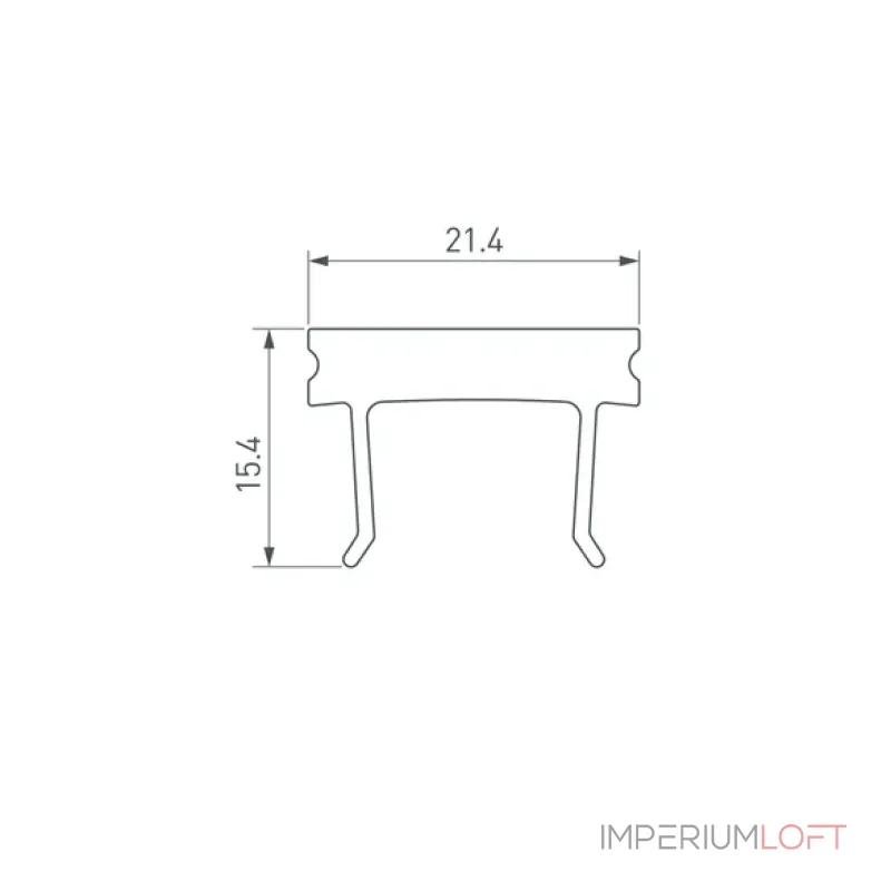 Arlight Экран HR-FACADE-2000 матовый 035037 от ImperiumLoft