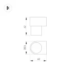 Arlight Светильник SP-SPICY-WALL-MINI-S60x39-3Вт Day4000 WH 40 deg 230В IP20 035539 от ImperiumLoft